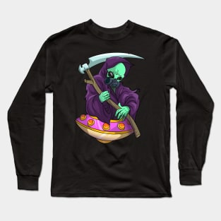 Grim Reaper Alien Skull of Death Long Sleeve T-Shirt